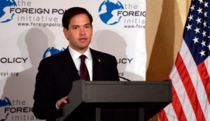 Panel Senado EEUU extiende a 2019 sanciones a venezolanos. El senador Marco Rubio, republicano de Florida, durante una audiencia en Washington 