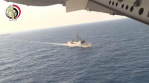 A screen grab taken from a handout video obtained from the Egyptian Defence Ministry on 20 May 2016 shows Egyptian Navy engaged in search operations for missing EgyptAir flight MS804 at sea off the Egyptian coast, north of Alexandria, Egypt, 19 May 2016. EPA/EGYPTIAN DEFENCE MINISTRY