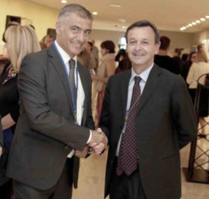 Il presidente della Fondazione UniVerde Alfonso Pecoraro Scanio e l'ambasciatore italiano alle Nazioni Unite Sebastiano Cardi