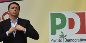 il segretario del PD Matteo Renzi