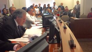Almagro presenta informe de Venezuela en la OEA