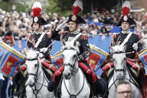 A moment of the military parade for the Italian Republic Day in Rome, Italy, 02 June 2016. ANSA/GIUSEPPE LAMI