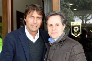 Antonio Conte con il giornalista Emilio Buttaro