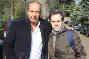 Giampiero Ventura con il giornalista Emilio Buttaro