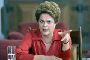 Suspended Brazilian President Dilma Rousseff participates in a meeting with the media in Brasilia, Brazil, 18 August 2016. EPA/CADU GOMES