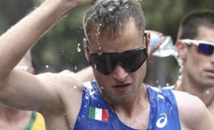 Alex Schwazer, winner of Iaaf World Race Walking Team Championships 50 km, Rome, 08 May 2016. ANSA / Giancarlo Colombo - Fidal