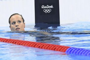 The italian swimmer Federica Pellegrini fourth  at Women's 200m Freestyle Final  at Olympic Aquatics Stadium at the Olympic Park in Rio de Janeiro, 09 August 2016. The Rio 2016 Olympics will take place from 05 until 21 August 2016. ANSA/CIRO FUSCO