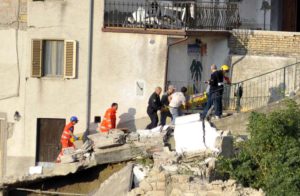 The rubble in Pescara del Tronto, near Arquata del Tronto, Ascoli Piceno, in Marche Region, 24 August 2016. ANSA/ CRISTIANO CHIODI