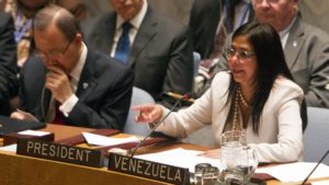 Delcy Rodríguez criticó duramente a los EE UU en su intervención en la ONU