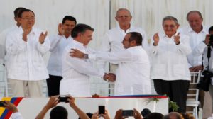 Colombia: firmata storica pace fra governo e Farc (foto Telesurtv.net)
