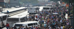 Trasporto pubblico in agitazione, Caracas in tilt