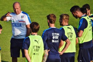 Italian national soccer team head coach, Giampiero Ventura, during the team training section at Coverciano sportive center in Florence, Italy, 29 August 2016.   ANSAMAURIZIO DEGL' INNOCENTI