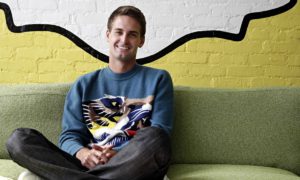 Il fondatore di Snapchat Evan Spiegel