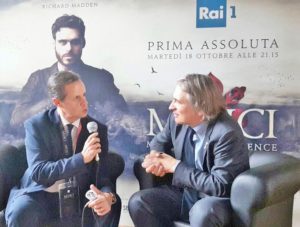 Antonio Campo Dall'Orto, direttore generale della Rai, intervistato dal giornalista Emilio Buttaro