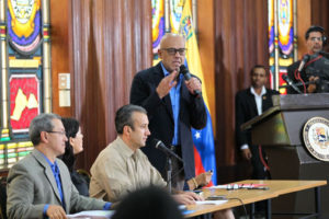 Jorge Rodríguez, Sindaco del "Municipio Libertador": "Non è previsto dalla Costituzione il processo politico al capo dello Stato"