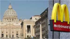 McDonald's a San Pietro, "rivolta" dei cardinali