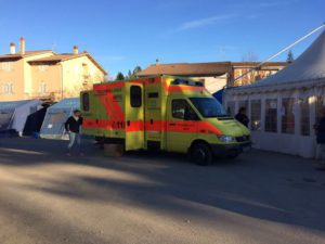 Ambulanza tedesca a Cascia