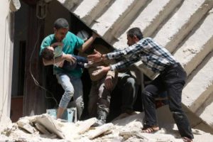 Bombe su ospedale bimbi ad Aleppo