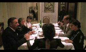 Un fermo-immagine dal film “La Cena” di Ettore Scola