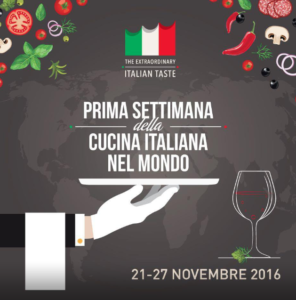 Cucina italiana nel mondo, settimana di eventi 