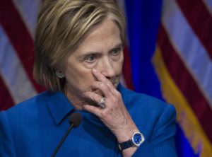 Hillary Clinton addresses the Children's Defense Fund's Beat the Odds celebration at the Newseum in Washington, Wednesday, Nov. 16, 2016. (ANSA/AP Photo/Cliff Owen) ------------------------------------------------------------------------------------------