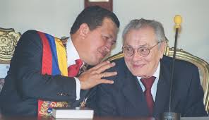Luis Miquilena e l'estinto presidente Chávez