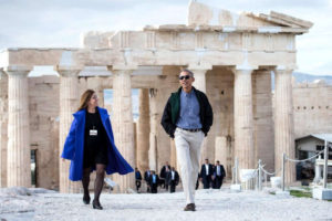 Obama in Grecia, sull'Acropoli