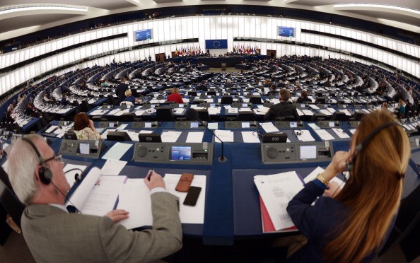 Vista generale del Parlamento europeo.