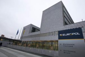 Exterior view of the Europol headquarters where participants gathered to attend the anti terror conference in The Hague, Netherlands, Monday, Jan. 11, 2016. (ANSA/AP Photo/Peter Dejong)