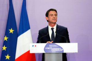 Prime Minister Manuel Valls speaks during the Interministerial Committee for Disability meeting in Nancy at the Meurthe-et-Moselle department in Nancy, France, 02 December 2016. EPA/MATHIEU CUGNOT