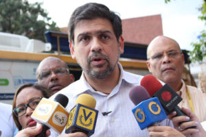 El candidato para la gobernación de Miranda, Carlos Ocariz, aseguró que si el gobierno decide llevar a cabo las elecciones, sus candidatos serán ’’barridos’’