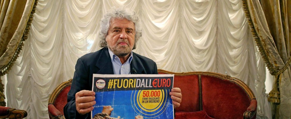 Beppe Grillo quando "Fuori dall'Euro"