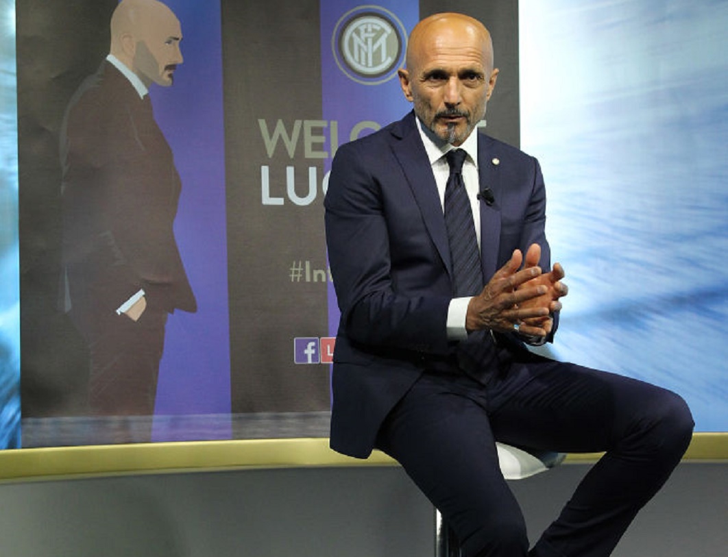 Spalletti ad Appiano Gentile durante la conferenza stampa di presentazione all'Inter