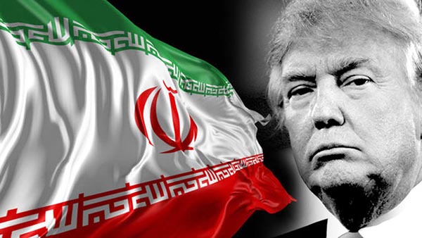 Donald Trump e la bandiera dell'Iran