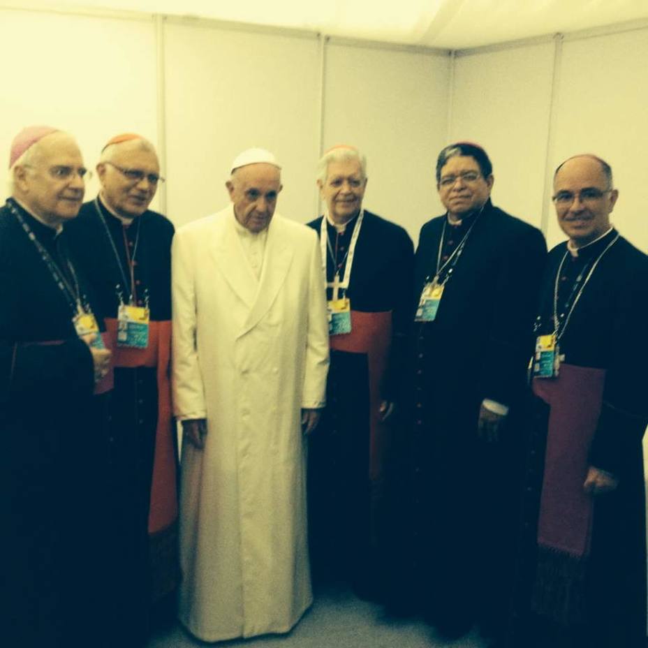 Cardenales Urosa Savino y Baltazar Porras, en compañía de 3 obispos, sostuvieron en Bogotá reunión extraoficial con el Papa Francisco