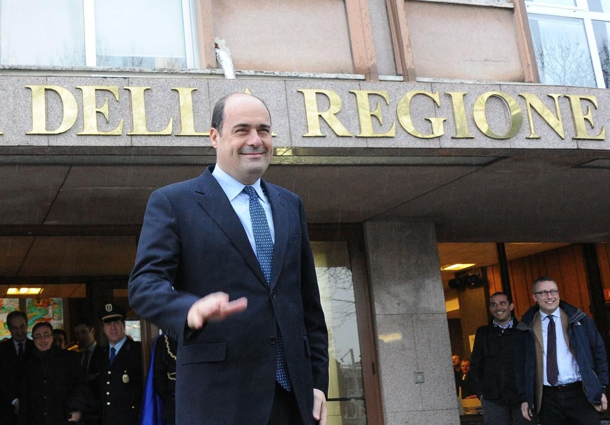 Il presidente della Regione Lazio Zingaretti
