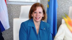 Primera ministra de Aruba, Evelyn Wever-Croes,