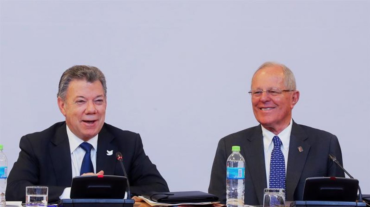 I presidenti Juan Manuel Santos e Pedro Pablo Kuczynski tratteranno il tema Venezuela durante il loro prossimo incontro che dovrebber aver luogo tra pochi giorni