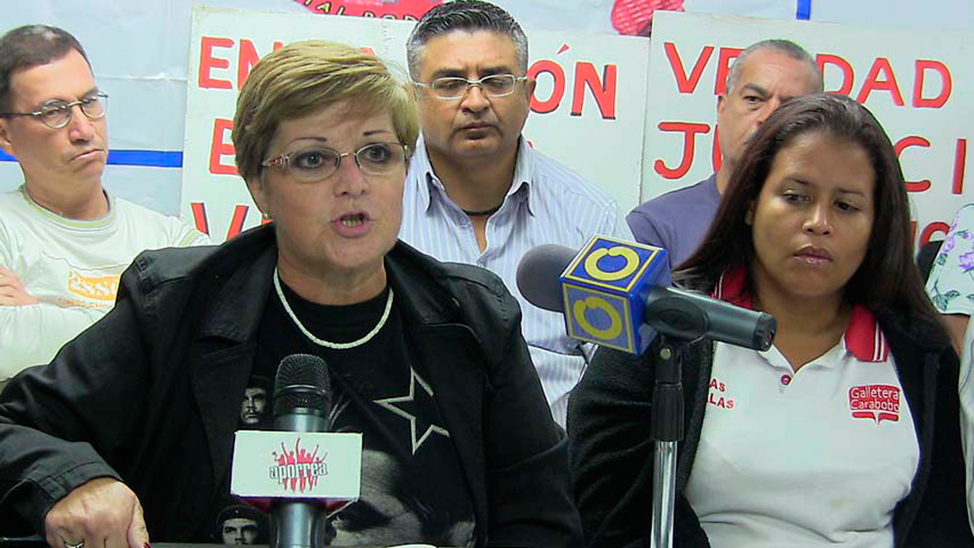 La líder de la Unión Nacional de trabajadores también hizo énfasis en las sanciones impuestas por la Unión Europea (UE), a varios funcionarios del Gobierno de Nicolás Maduro.