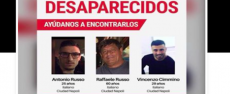 La foto dei tre italiani scomparsi in Messico