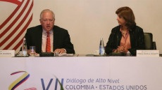La ministra de Relaciones Exteriores de Colombia manifestó su preocupación sobre lo que ocurre en Venezuela en una reunión con Thomas Shannon