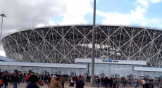 La struttura dello stadio Volgograd Arena