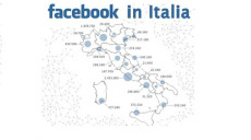 La distribuzione di facebook in Italia città per città