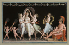 Le Grazie e Venere danzano davanti a marte: uno dei quadri esposti all'IIC di Ny, Canova e la danza.