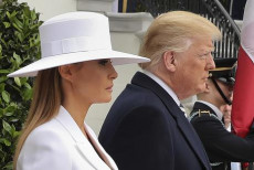 Donald Trump e la first lady Melania Trump.