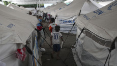 Campo refugiados venezolanos
