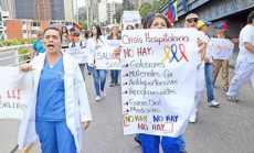 Este viernes los médicos del estado Bolívar se unieron a las protestas que iniciaron este lunes los enfermeros del país
