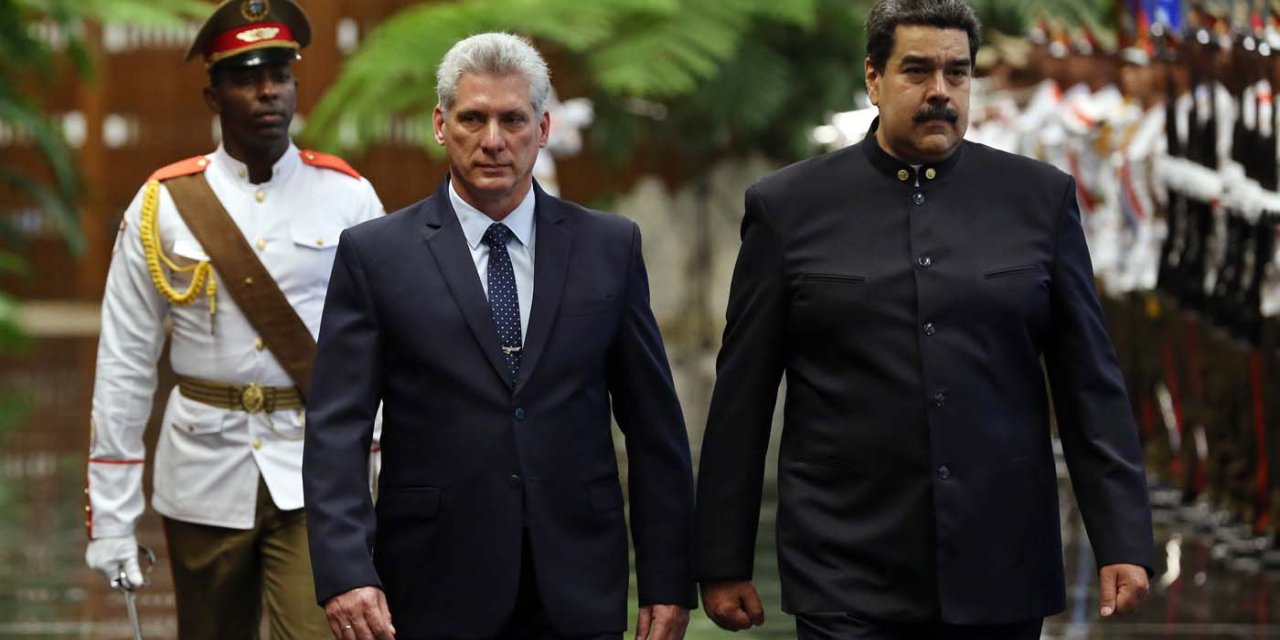 Canel Díaz y Maduro, presidentes de Cuba y Venezuela