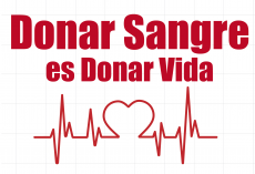 El lema de la campaña: Donar sangre es donar vida