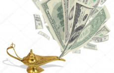 La lampada di Aladino e i dollari